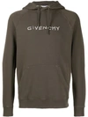 GIVENCHY GIVENCHY EMBROIDERED LOGO HOODIE - 灰色