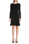 ALTUZARRA LONG SLEEVE A-LINE SWEATER DRESS,319-816 924