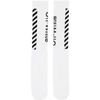 OFF-WHITE OFF-WHITE WHITE AND BLACK DIAG SOCKS