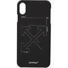 OFF-WHITE OFF-WHITE BLACK AND WHITE UNFINISHED IPHONE X CASE