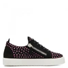 Giuseppe Zanotti Doris Crystal-embellished Sneakers In Black