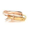 Spinelli Kilcollin Cici Rose 18kt Gold And Sterling Silver Linked Rings In Gold