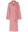 Nanushka Alamo Wool And Silk Coat In Pink