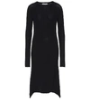 HELMUT LANG WOOL MIDI DRESS,P00401489