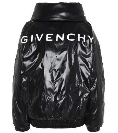 Givenchy Logo Printed Tech Fabric Bomber Jacket - 黑色 In Black
