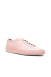 Common Projects Pastel Pink Achilles Low-top Leather Sneakers