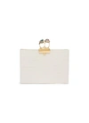 ALEXANDER MCQUEEN SWAROVSKI CRYSTAL CROC EMBOSSED LEATHER KNUCKLE CLUTCH