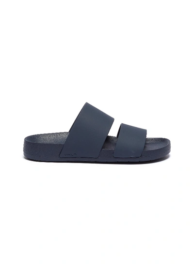 Vince 'marina' Rubber Double Band Pool Slides In Navy