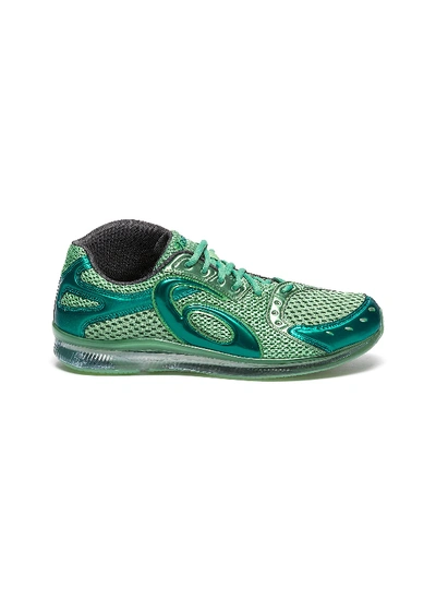 Kiko Kostadinov X Asics gel sokat Infinity Caged Mesh Sneakers In Pepper Mint Forest Green ModeSens