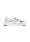 Apl Athletic Propulsion Labs Techloom Breeze White And Black Knitted Sneakers In White