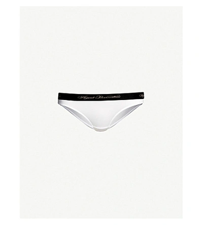 Agent Provocateur Clea Mid-rise Stretch-modal Briefs In White