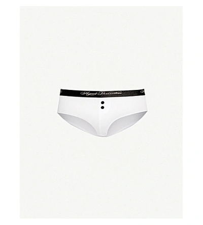 Agent Provocateur Clea High-rise Stretch-modal Boxers In White