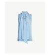 GIVENCHY Necktie silk-crepe shirt