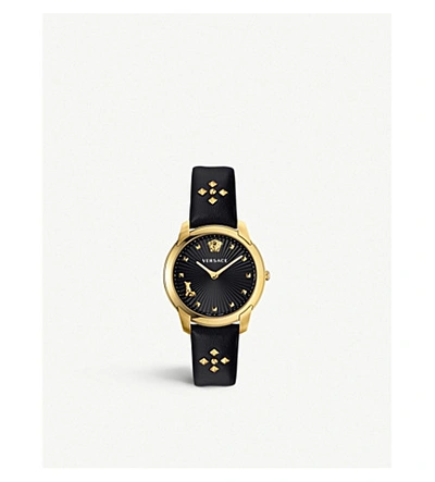 Versace Velr00319 Audrey V Yellow Gold-coated Stainless-steel Quartz Watch