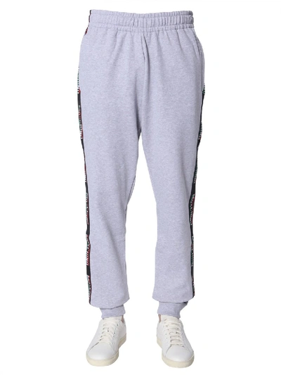 Moschino Logo Band Sweatpants In Grey