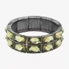 1928 Jewelry 1928 Black Tone Womens Stretch Bracelet In Gray
