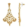 1928 Jewelry 1928 Gold Tone Crystal Drop Earrings In Gold