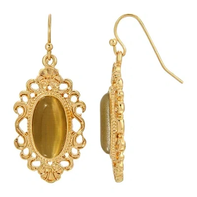 1928 Jewelry 1928 Gold Tone Drop Earrings In Sand
