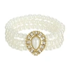 1928 Jewelry 1928 Gold Tone Simulated Pearl Stretch Bracelet In White