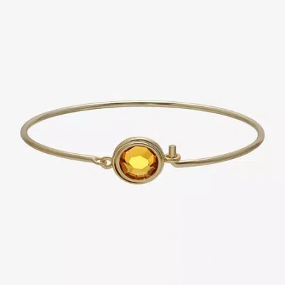 1928 Jewelry 1928 Gold Tone Thin Womens Bangle Bracelet In Yellow