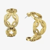 1928 Jewelry 1928 Gold Tone Womens 32mm Hoop Earrings In Gold