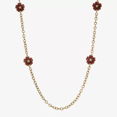 1928 Jewelry 1928 Gold-tone Womens 40 Inch Strand Necklace In Purple