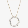 1928 Jewelry 1928 Gold Tone Womens Crystal Alloy Round 18 Inch Pendant Necklace In Gold