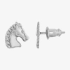 1928 Jewelry 1928 Horse 9mm Stud Earrings In Silver
