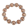 1928 Jewelry 1928 Rose Gold Tone Womens Crystal Stretch Bracelet In Gold
