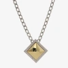 1928 Jewelry 1928 Silver & Gold Tone Womens Alloy Square 16 Inch Pendant Necklace In Multi