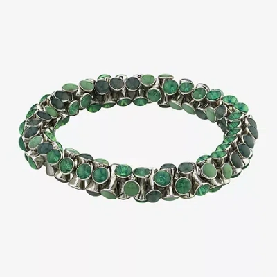 1928 Jewelry 1928 Silver Tone Stretch Bracelet In Blue