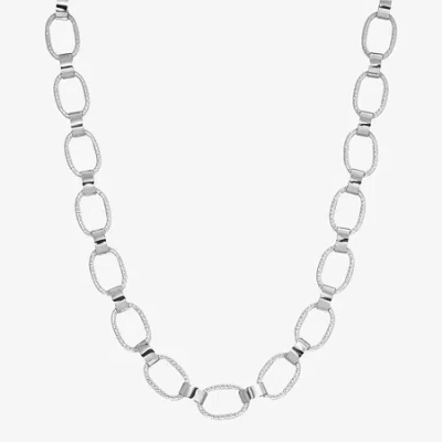 1928 Jewelry 1928 Silver Tone Womens 18 Inch Link Necklace In Metallic