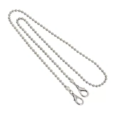 1928 Jewelry 1928 Silver Tone Womens 22 Inch Link Face Mask Holder