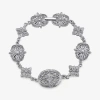 1928 Jewelry 1928 Silver Tone Womens 7 3/4 Inch Link Bracelet In Silver