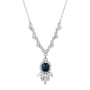 1928 Jewelry 1928 Silver Tone Womens Blue Crystal Alloy 16 Inch Pendant Necklace In Metallic