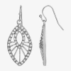 1928 Jewelry 1928 Silver Tone Womens Crystal Drop Earrings In Silver