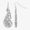 1928 Jewelry 1928 Silver Tone Womens Drop Earrings In Gray