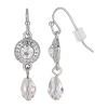 1928 Jewelry 1928 Silver Tone Womens Drop Earrings In Metallic