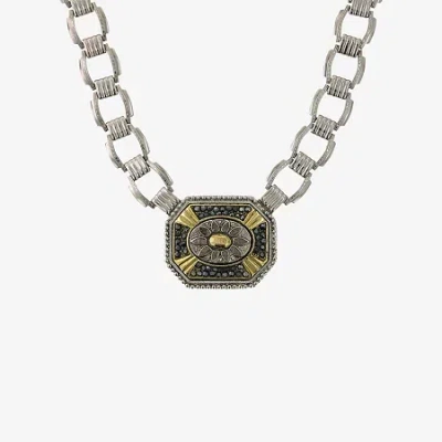 1928 Jewelry 1928 Silver Tone Womens Gray 16 Inch Collar Necklace