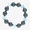 1928 Jewelry 1928 Silver Tone Womens Stretch Bracelet In Blue