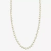 1928 Jewelry 1928 Simulated Pearl Womens 18 Inch Beaded Necklace In Metallic