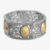 1928 Jewelry 1928 Two-tone Womens Stretch Bracelet In Metallic