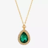 1928 Jewelry 1928 Womens Alloy 16 Inch Pendant Necklace In Green