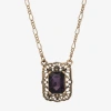 1928 Jewelry 1928 Womens Alloy 16 Inch Pendant Necklace In Purple