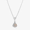 1928 Jewelry 1928 Womens Crystal Alloy 16 Inch Pendant Necklace In Silver