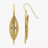 1928 Jewelry 1928 Womens Crystal Marquise Drop Earrings In Gold