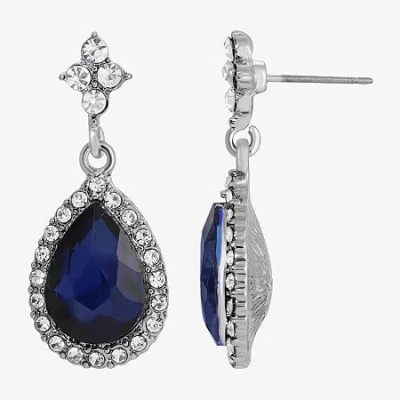 1928 Jewelry 1928 Womens Drop Earrings In Blue