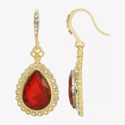 1928 Jewelry 1928 Womens Drop Earrings In Red