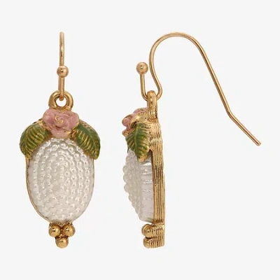 1928 Jewelry 1928 Womens Flower Drop Earrings In Pink