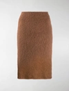 VERSACE FLUFFY PENCIL SKIRT,A83804A23096414114216